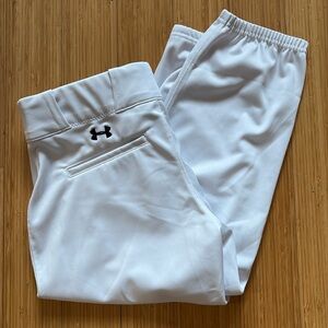 Under Armour Baseball Pants Men’s Large Solid White Knickers
